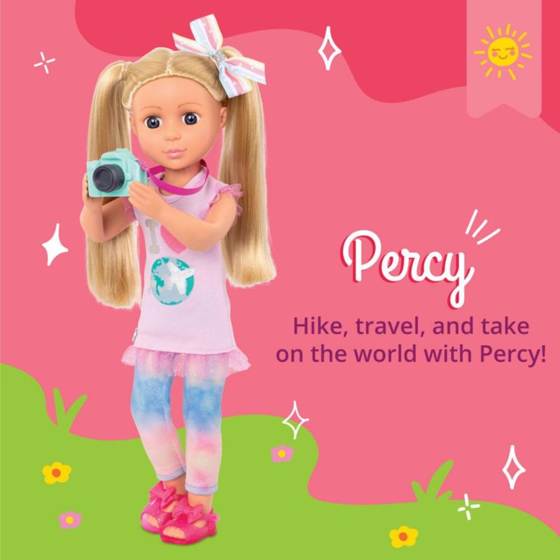 Muñeca Glitter Girls Percy 36cm Articulada Con Accesorios Viaje