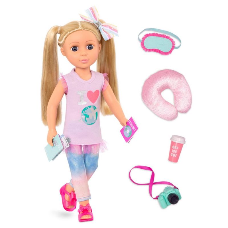 Muñeca Glitter Girls Percy 36cm Articulada Con Accesorios Viaje