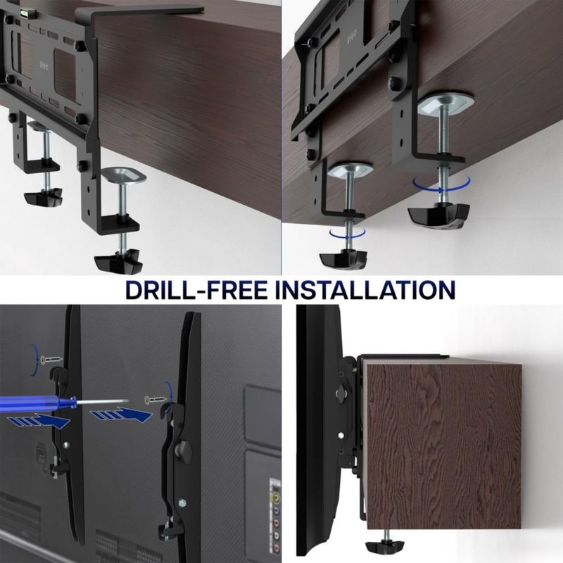 Soporte para TV VIVO de 32‑50 pulg. tipo abrazadera negro – MOUNT‑M50C