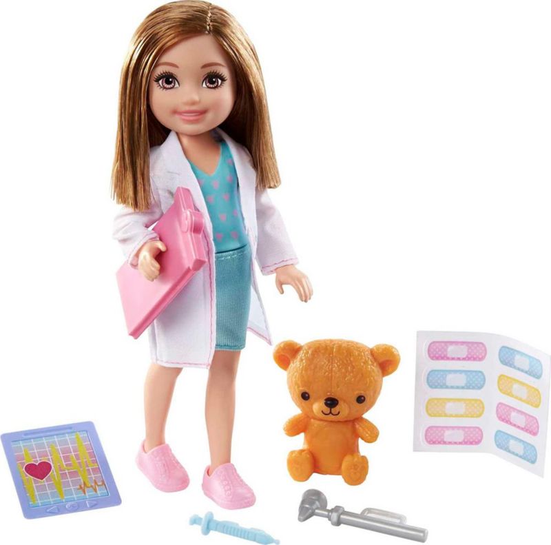 Barbie Chelsea Profesiones Pediatra Muñeca para Niñas 3