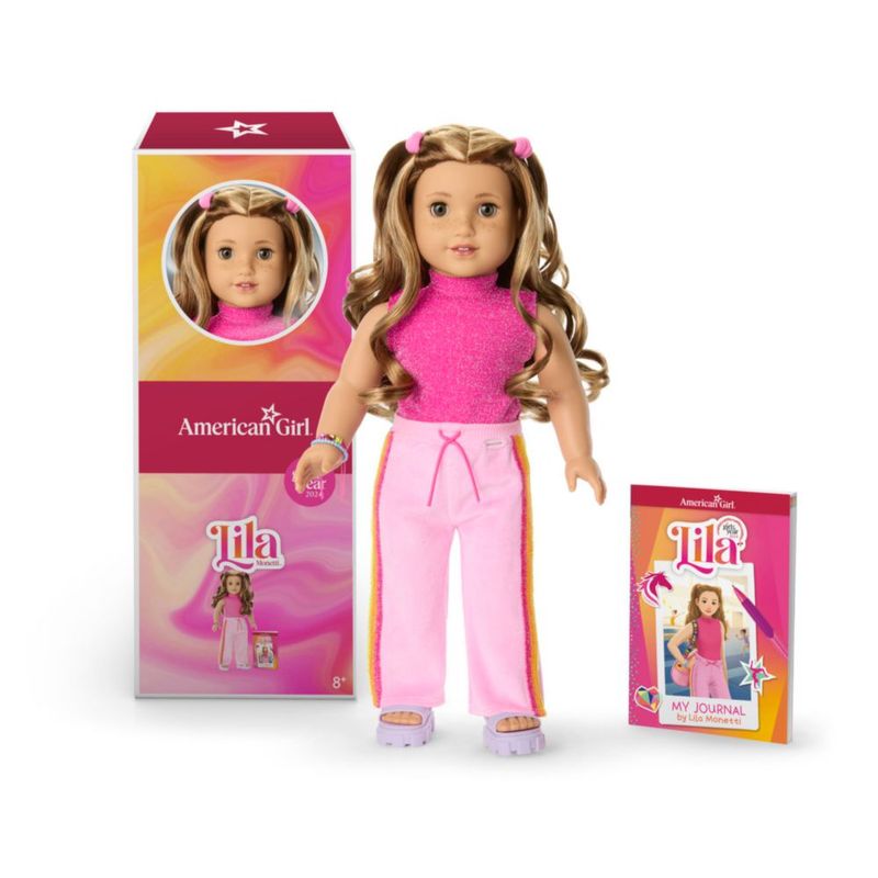 American Girl Lila Muñeca y Diario de 18 Pulgadas niña del año 2024