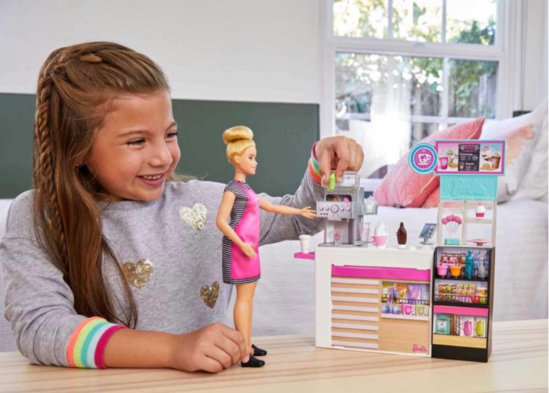 Barbie Careers Cafetería Muñeca Rosa GMW03