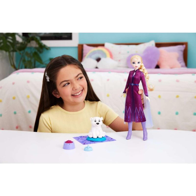 Set Juego Elsa Oso Bebé Disney Frozen Mattel JFG16 3 Niñas