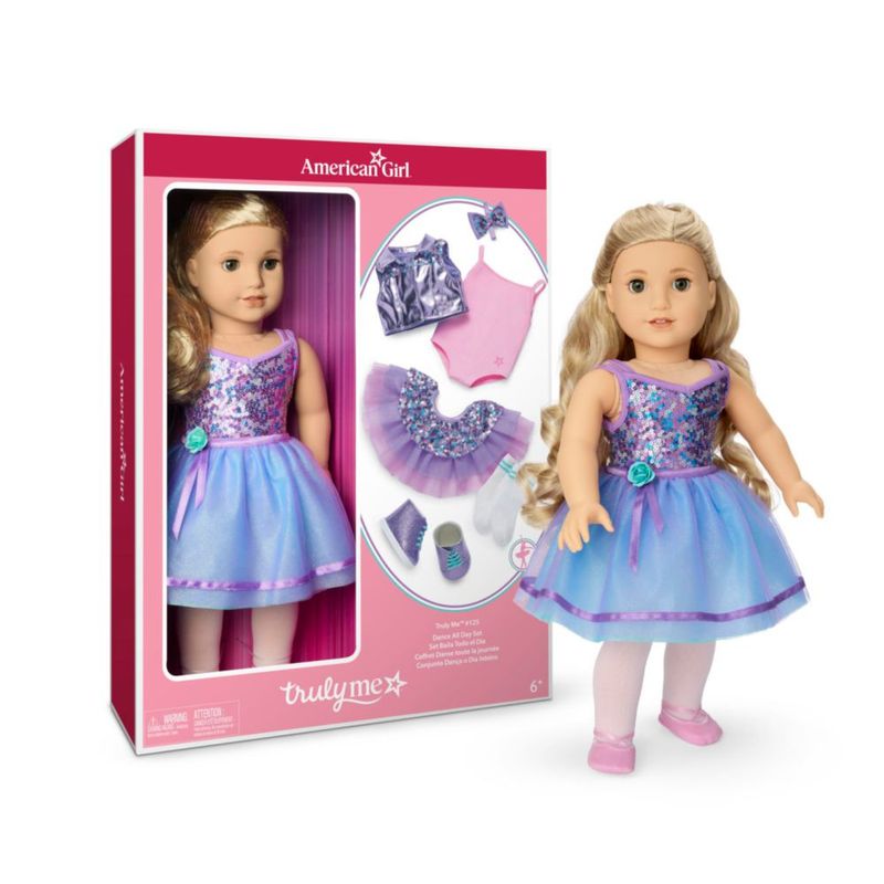 American Girl Truly Me 125 Juego de Baile Todo el Día 18 Pulgadas