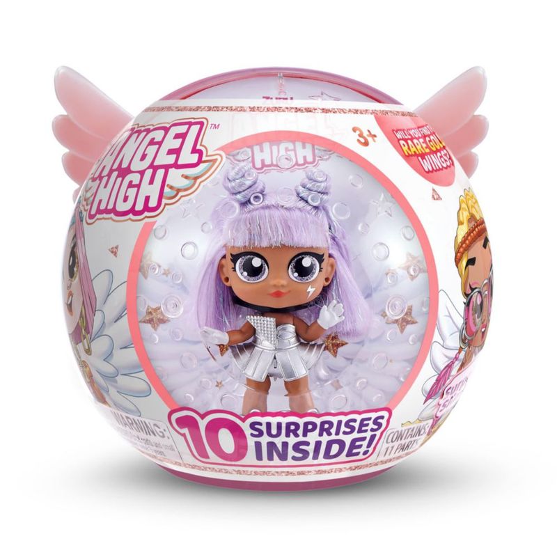 Zuru Itty Bitty PRETTYS Angel High Serie 1 Cosmo Mailer Box Púrpura