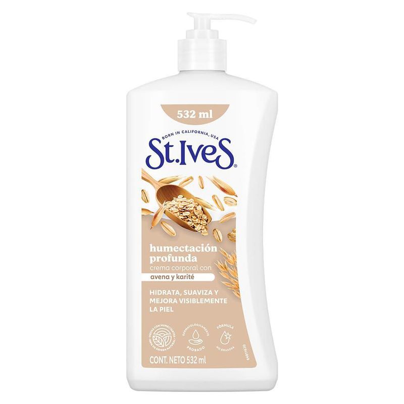 St Ives Crema Corporal Avena y Karité 532 ml