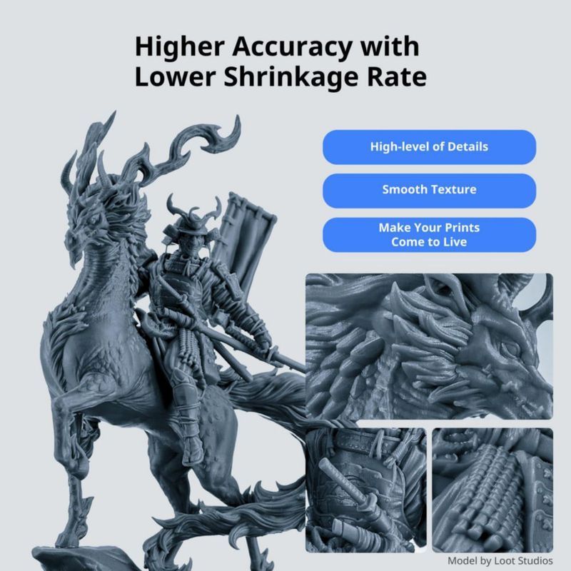 Resina 3D ANYCUBIC ABS-Like 3.0 2 kg Gris HD