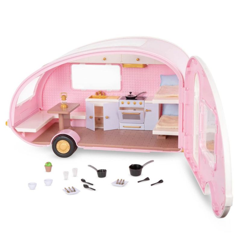 Camper Lori Roller Glamper Rosa 15cm 29 Piezas 3 Años