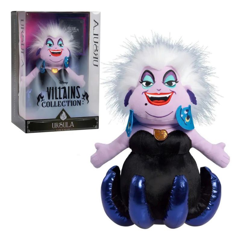 Peluche Ursula Just Play Villains Collection Multicolor Mediano