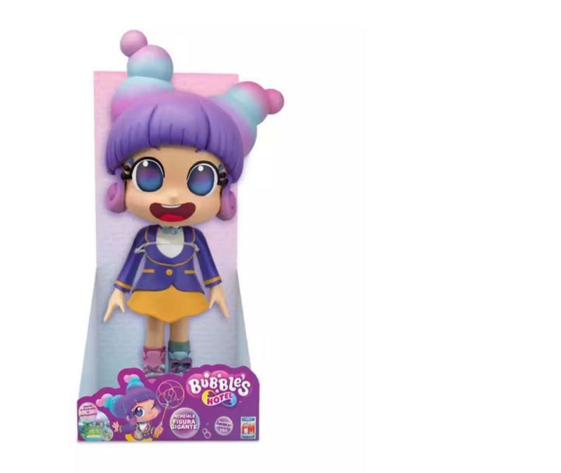 Muñeca Gigante Bubbles Hotel La Sirenita 25cm Articulada Morado