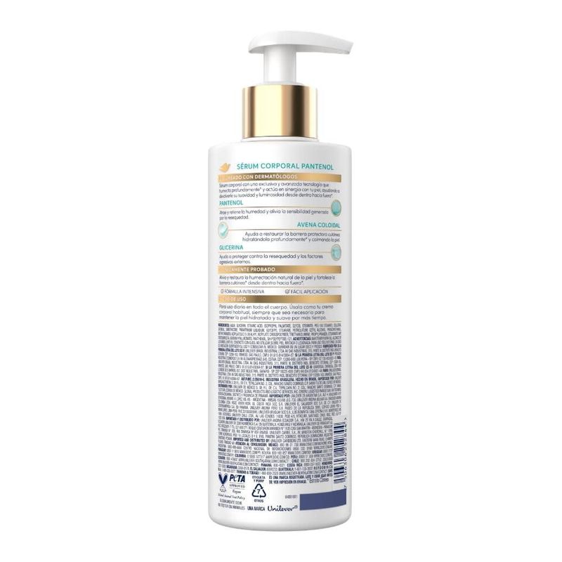 Sérum Corporal Dove Pantenol Dermo Regenerador 400ml Piel Sensible