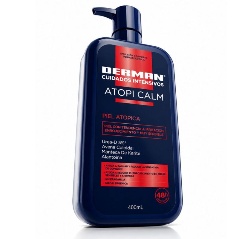 Derman Atopi Calm Emulsión Corporal 400 mL Urea D 5 Avena Coloidal