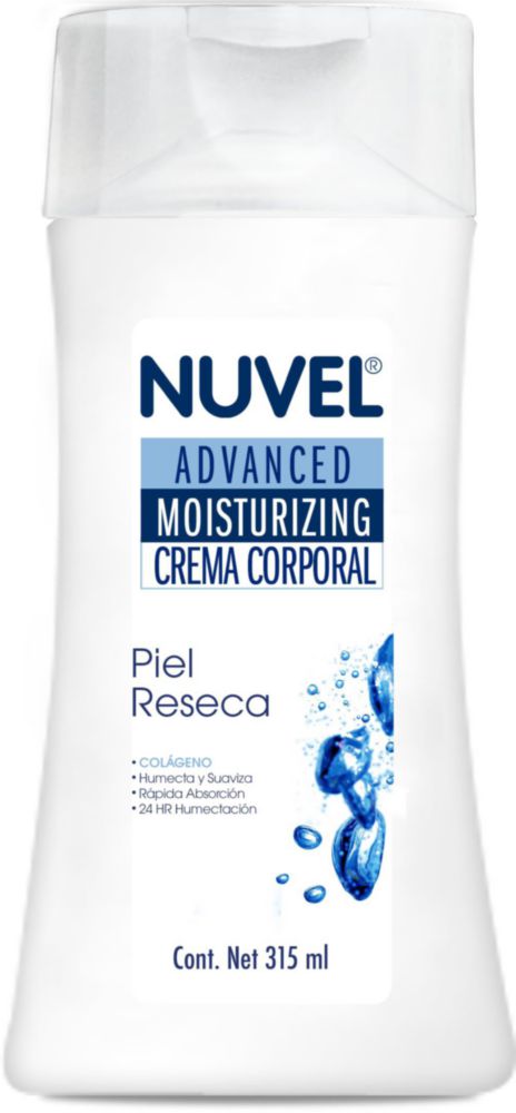 Crema Corporal Nuvel Colágeno 315ml Piel Seca Hidratante