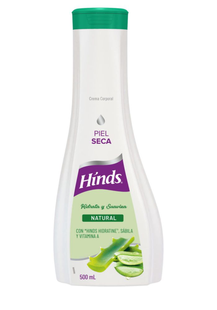Crema Corporal Hinds para Piel Seca 500ml Vitamina A Sábila