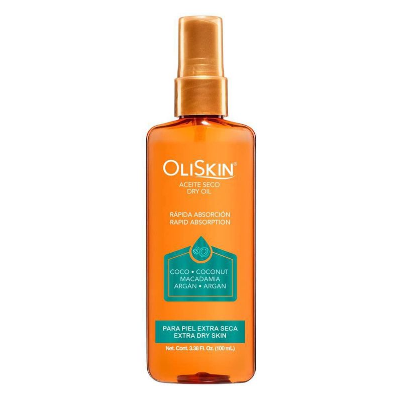 Oliskin Aceite Seco Coco Macadamia Argán 100ml Jaloma