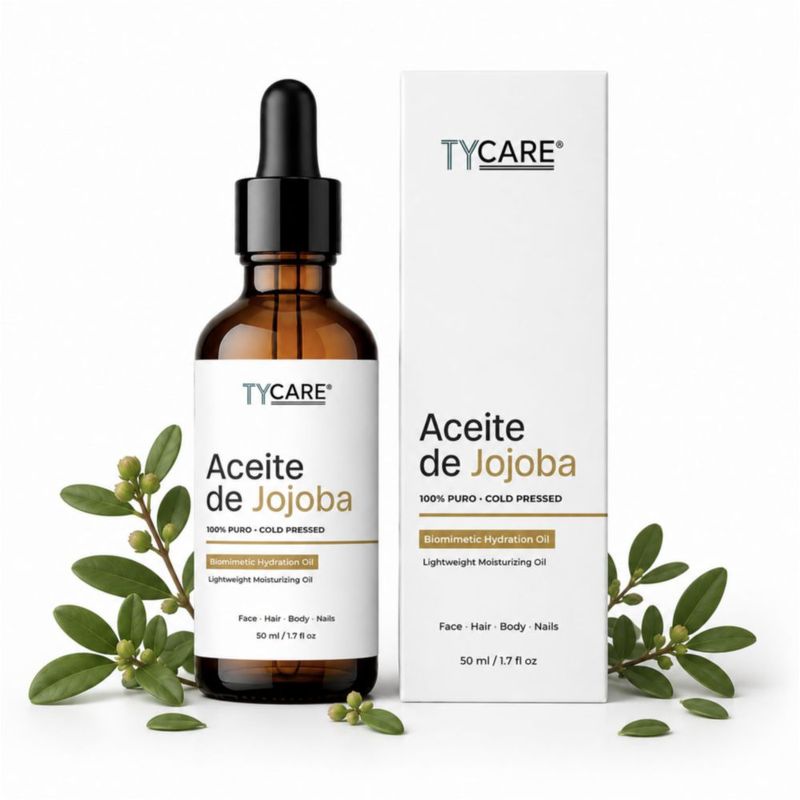 TY CARE Aceite de Jojoba 100 Puro 50 ml Prensado en Frío Sin Fragancia