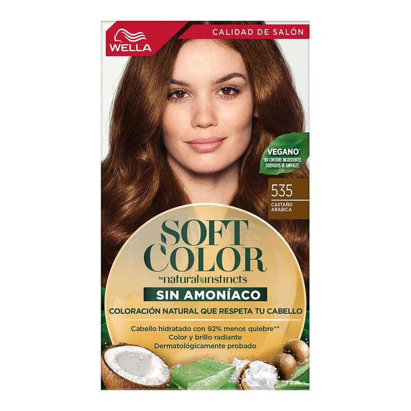 Soft Color Tinte Semi Permanente 535 Castaño Arabica Wella