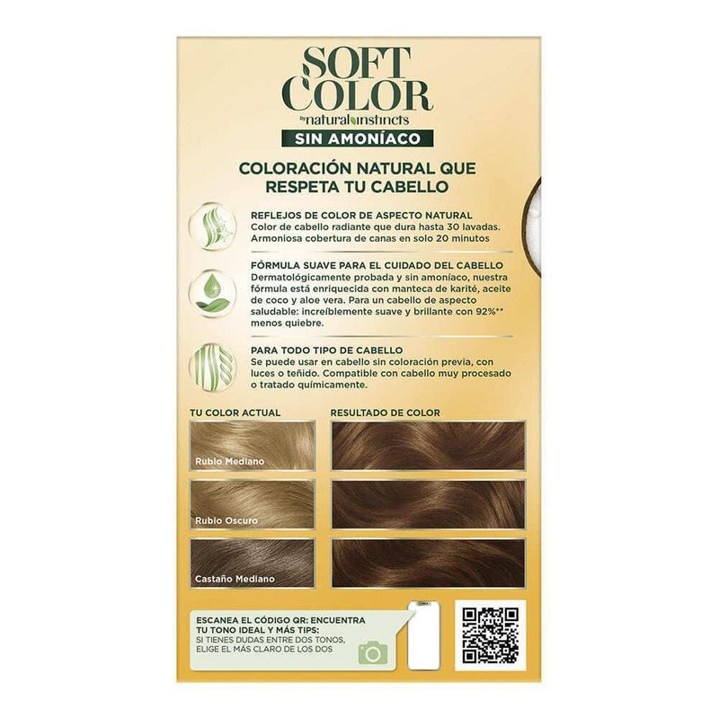 Soft Color Tinte Semi Permanente 63 Caramelo Sin Amoníaco
