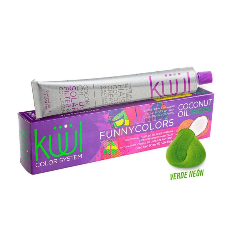 KÜÜL Funny Colors Verde Neon Tinte Semipermanente 90ml Schwarzkopf