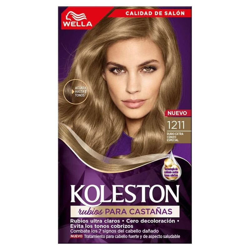 Koleston Tinte Permanente 1211 Rubio Extra Cenizo Especial Crema