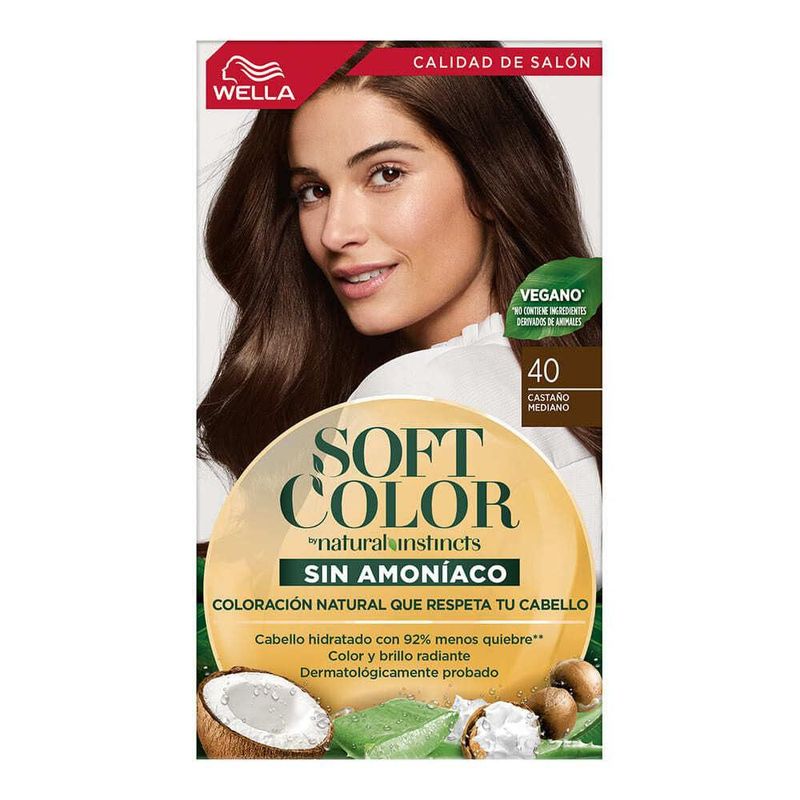 Soft Color Tinte Semi Permanente 40 Castaño Medio