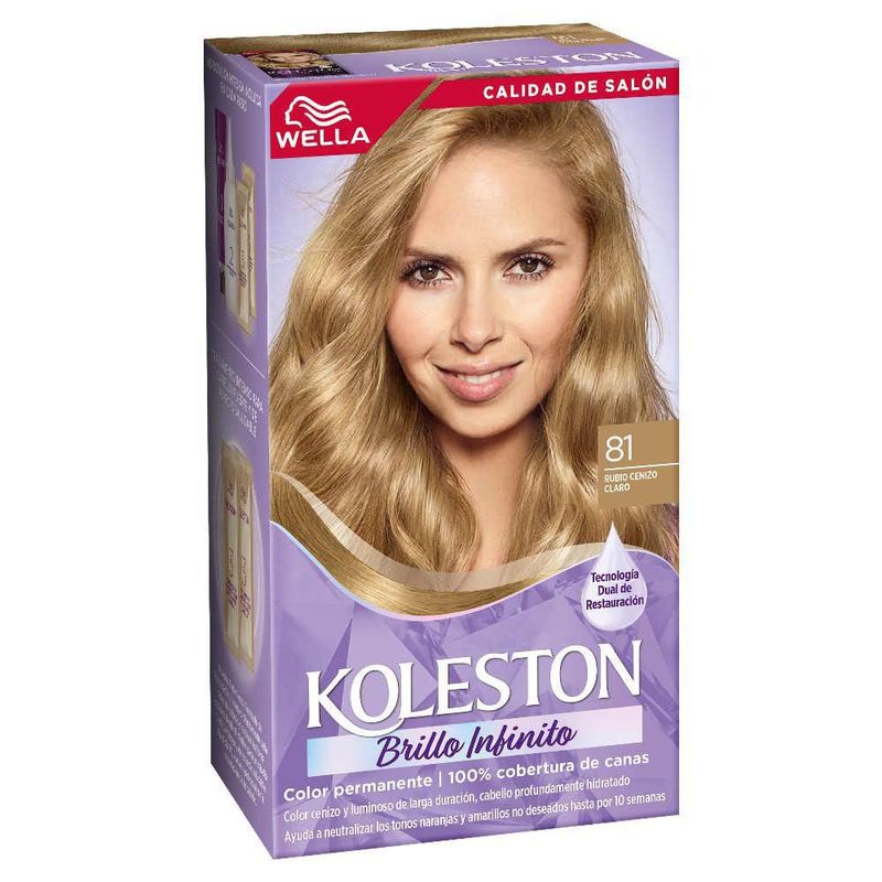 Koleston Tinte Permanente 81 Rubio Cenizo Claro 70 ml