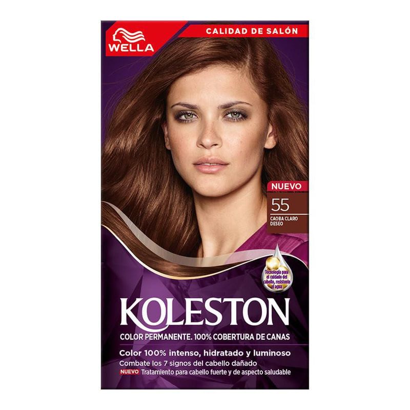 Koleston Tinte Permanente 55 Caoba Claro Kit Coloración