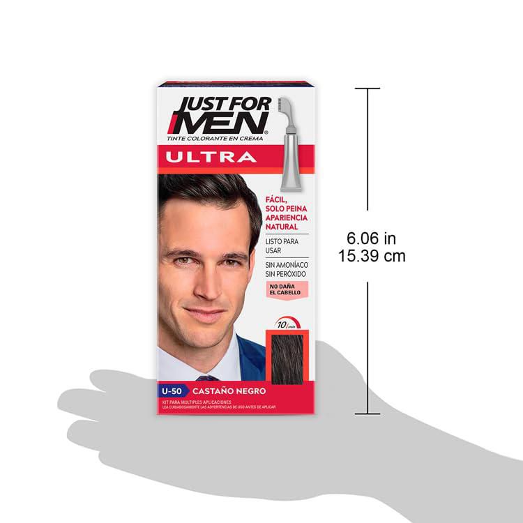Just For Men Ultra Tinte para Canas Castaño Negro U50 35g