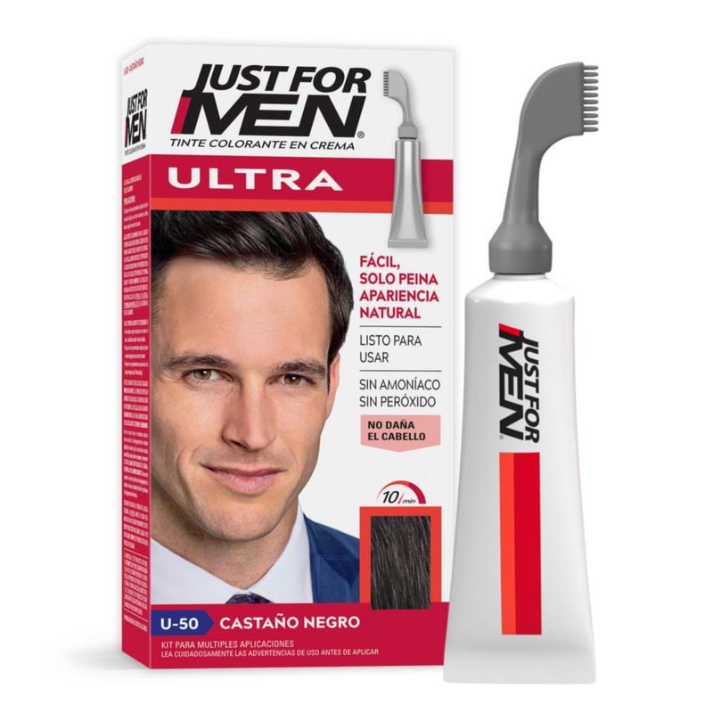 Just For Men Ultra Tinte para Canas Castaño Negro U50 35g