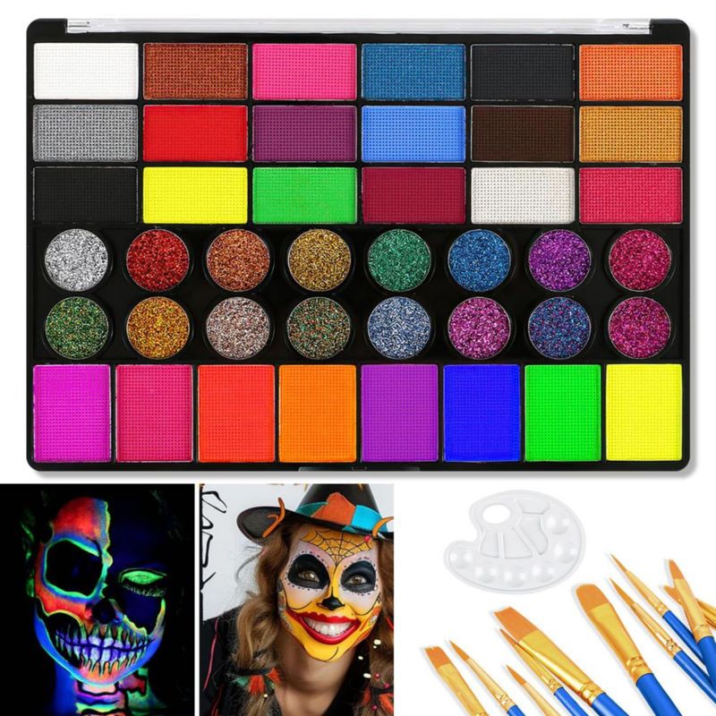 Kit Pintura Facial 42 Colores LISAPRO Halloween