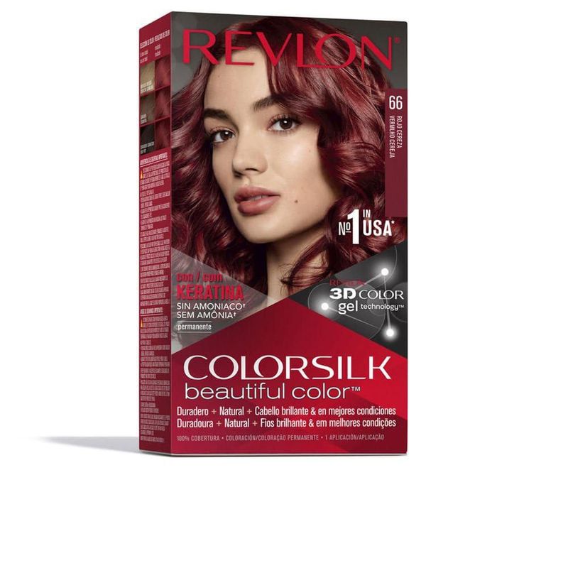 Tinte para Cabello Revlon Colorsilk Beautiful Color Keratina 066 Rojo