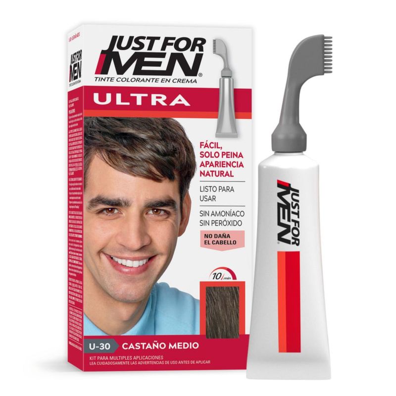Just For Men Ultra Tinte para Canas Castaño Medio U30 35g