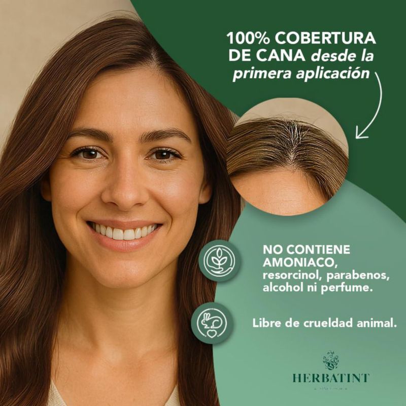 HERBATINT Color Rubio Oscuro Dorado 6D 170ml Gel Sin Amoníaco
