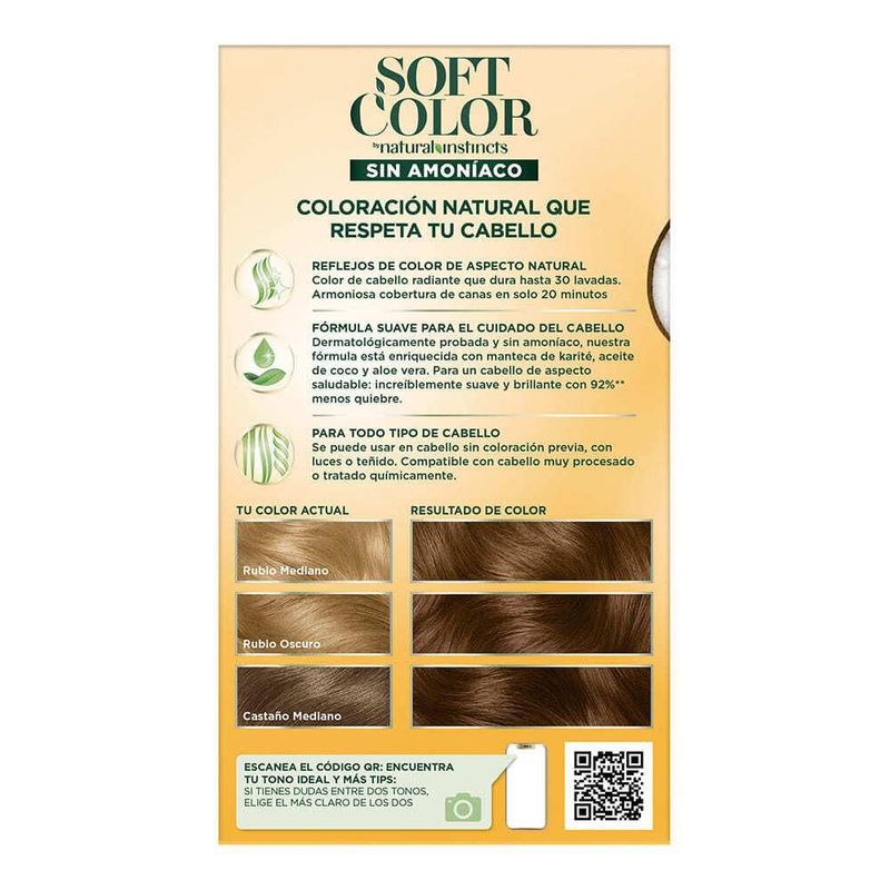 Soft Color Tinte Semi Permanente Rubio Oscuro 60ml