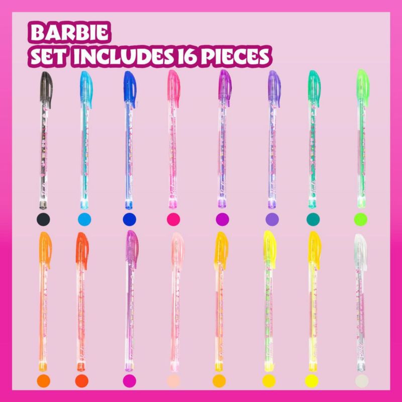 Barbie Set de Arte Corporal con Glitter 16 pzas para Niñas Townley