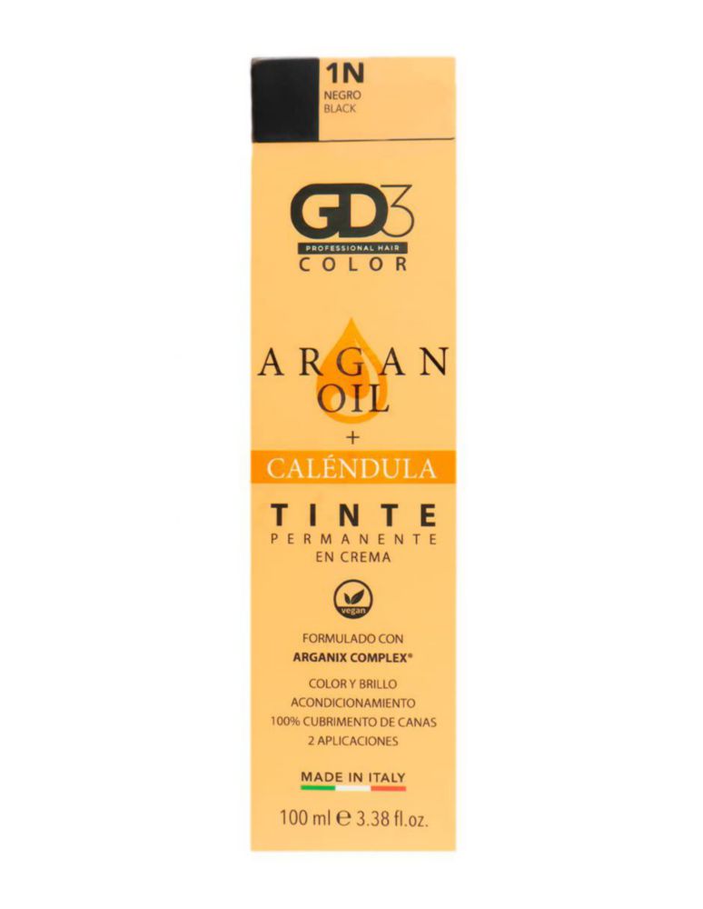 Tinte en Crema Permanente 1N Negro 100Ml GD3