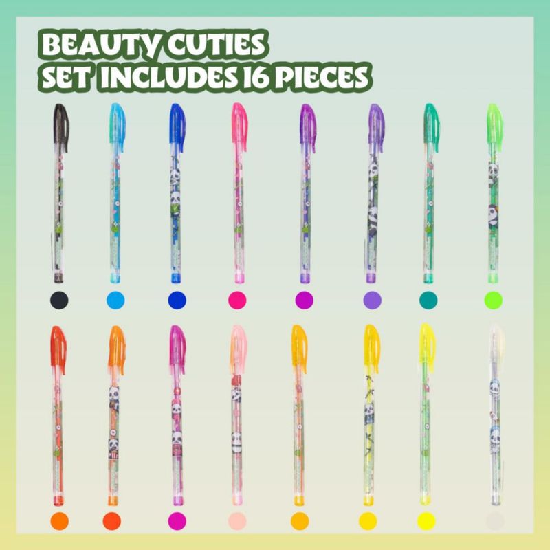 Panda Set 16 Bolígrafos Gel Diamantina Townley Girl
