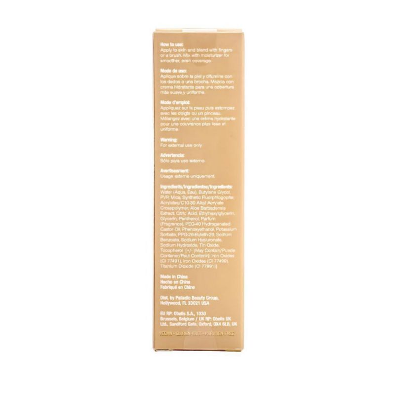 Palladio Gel Iluminador Corporal Golden Beach Brillo Ligero Aloe Vera