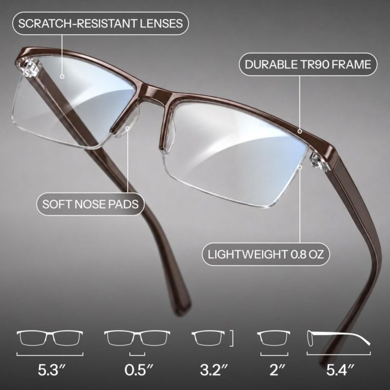 Gafas de Lectura Gaoye +075 Luz Azul 6 unidades TR90