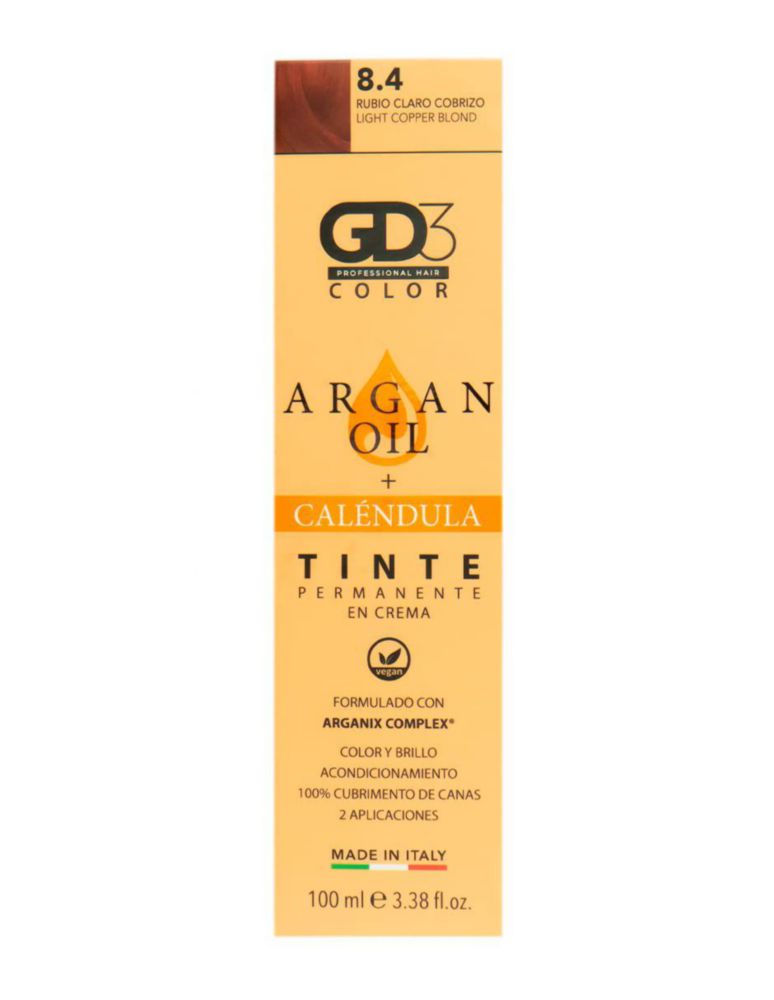 GD3 Tinte en Crema Permanente 8 4 Rubio Claro Cobrizo 100Ml