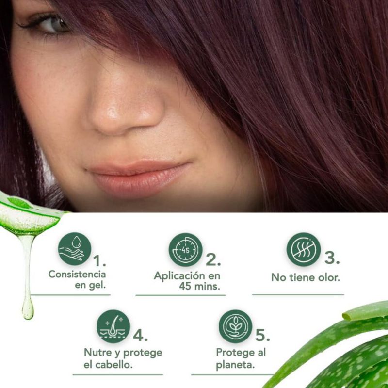 HERBATINT Coloración Permanente Gel Caoba 170ml Sin Amoníaco 8