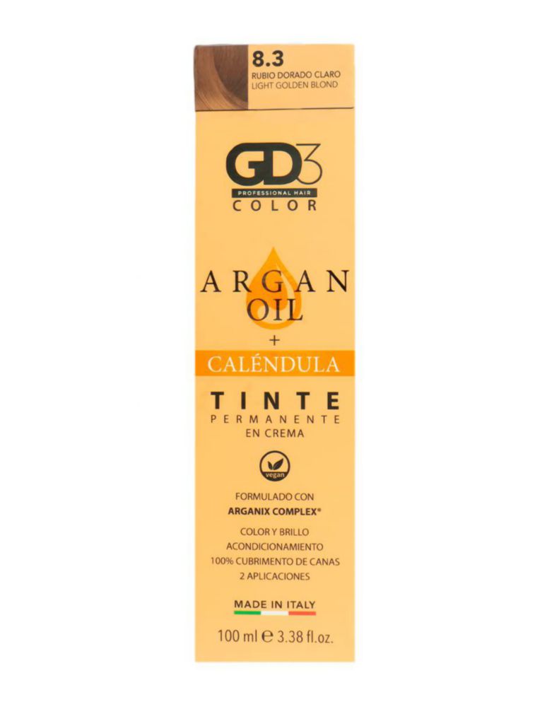 GD3 Tinte en Crema Permanente 100ml Rubio Dorado Claro Hecho en Italia