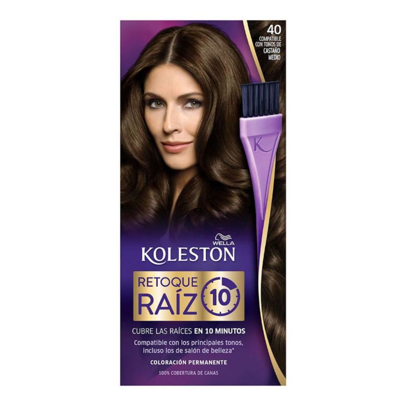 Koleston Tinte Retoque de Raíz Permanente 40 Castaño Medio Crema