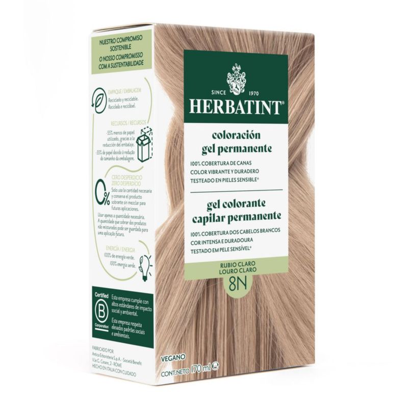 HERBATINT Color Rubio Miel 9N 170ml Gel Sin Amoníaco
