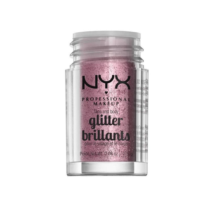 NYX Professional Makeup Glitter para rostro y cuerpo Tono Rose 2 5g