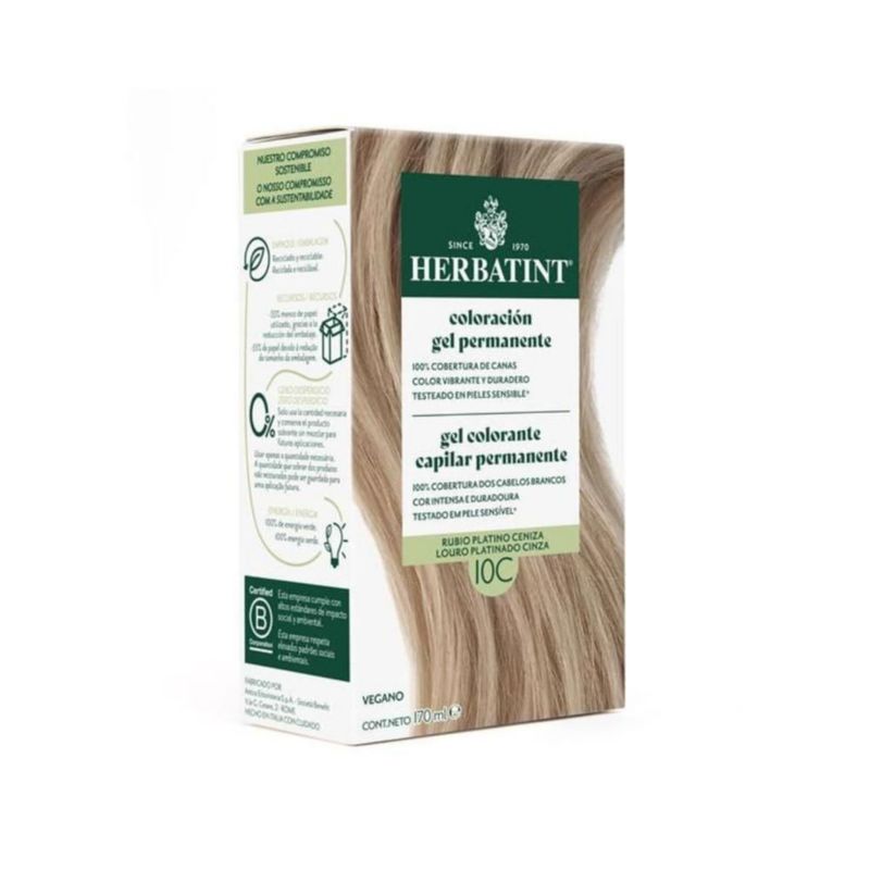 HERBATINT Color Rubio Sueco 10C 170ml Sin Amoníaco Natural
