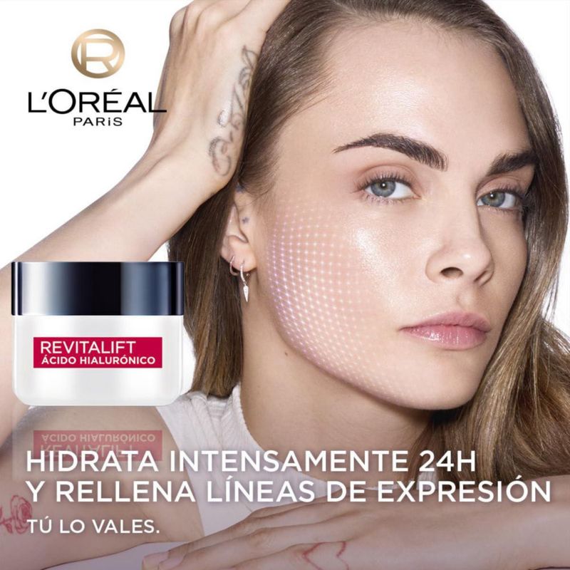 L Oreal Paris Revitalift Ácido Hialurónico Crema de Día 50 ml