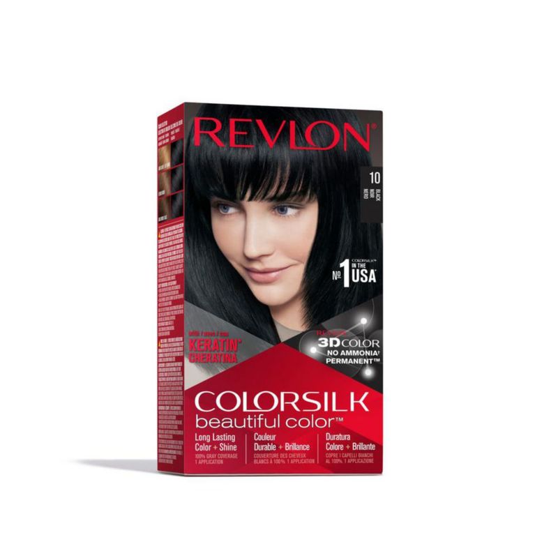 Revlon Colorsilk Permanent Haircolor 10 Black 195ml