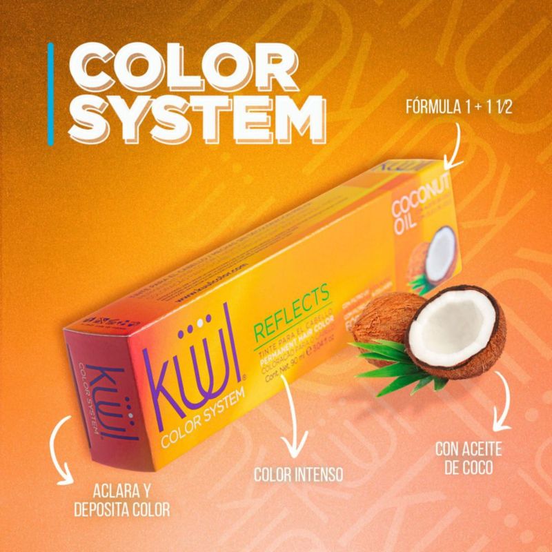 KÜÜL Tinte para Cabello Rojo Violeta 90ml Crema Sin Amoníaco