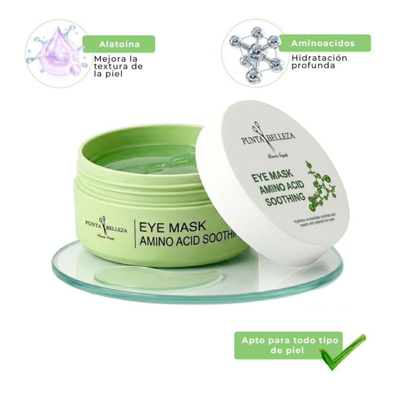 Parches para Ojos Punta Belleza Centella Asiática Ácido Hialurónico